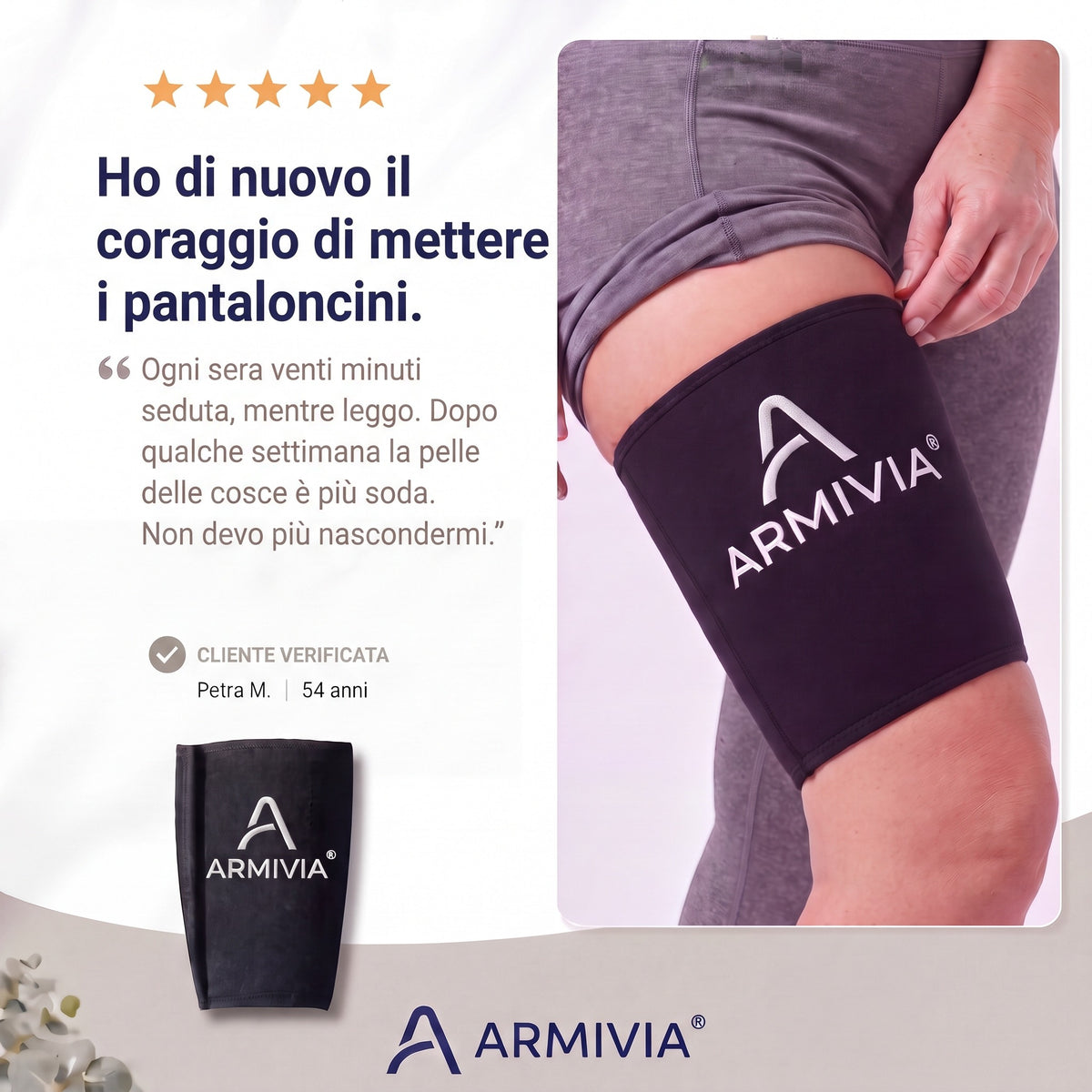 Recensione manicotto cosce Armivia